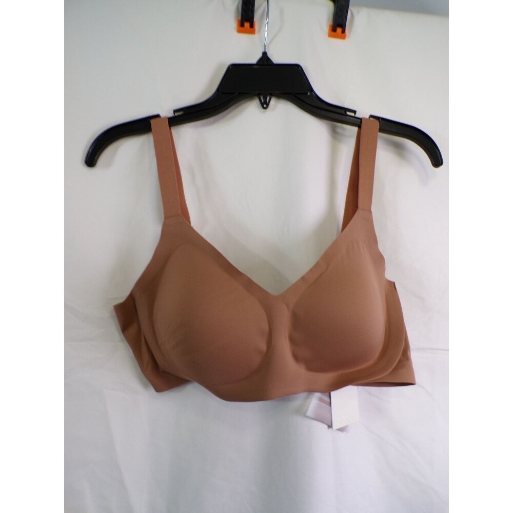 lehobà Women's T-Shirt Bra Wireless Molded Cup Large Beige X004RZA613